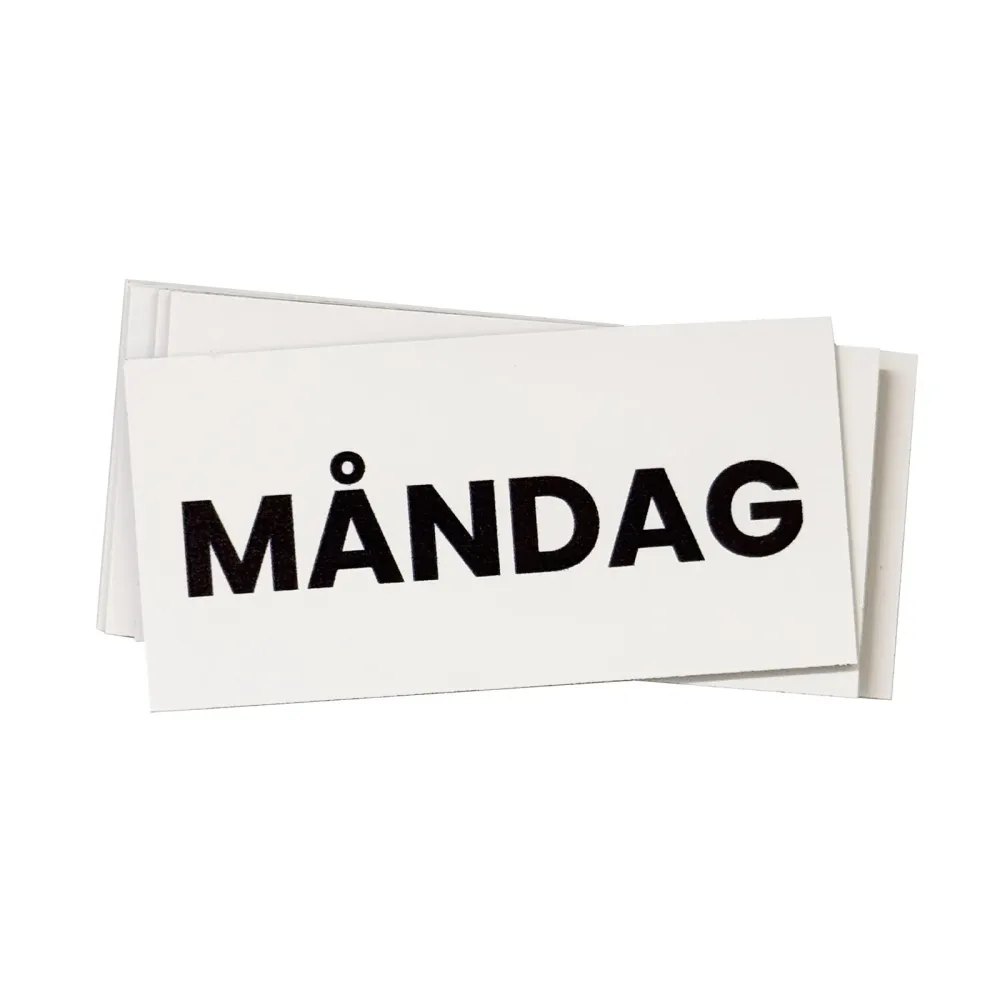 Veckodagar - Ugedage på svensk - Magnetsæt (7-pak)
