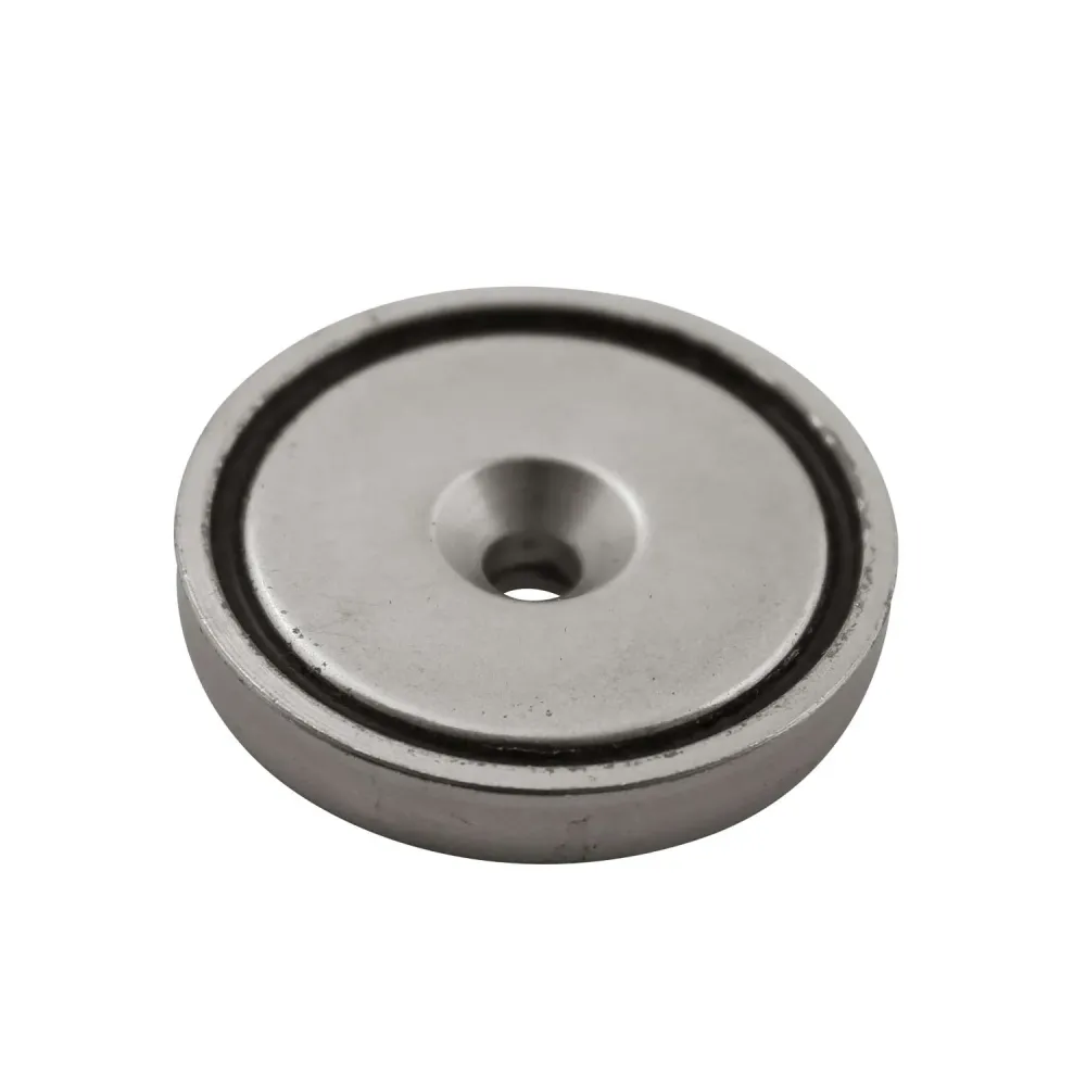 DIESELLA Neodymium Pottemagnet Ø32x7,0 undersænket skruehul Ø5,5mm