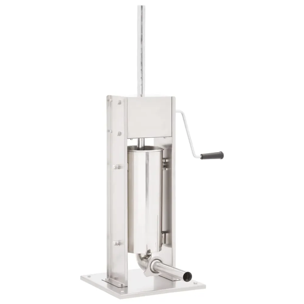 manuel pølsestopper 5 l rustfrit alloy sølvfarvet