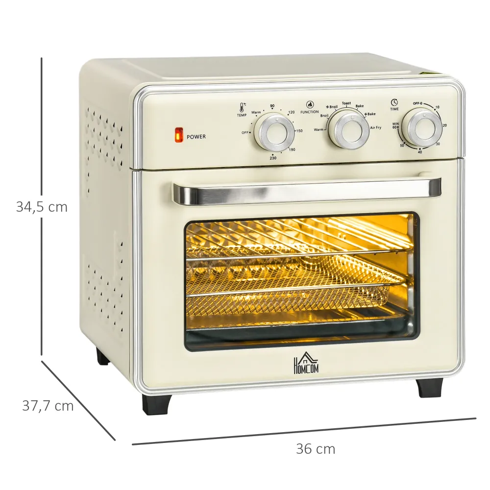 5-I-1 miniovn, 20 l kapacitet, 1400 w, 1 bagerist, 1 bageplade, 60 min. timer