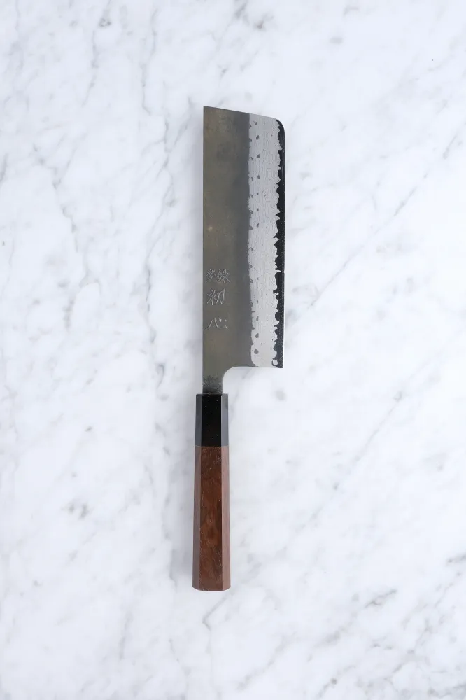 Hatsukokoro Shinkiro Aogami Super Valnød - 165 mm Nakiri