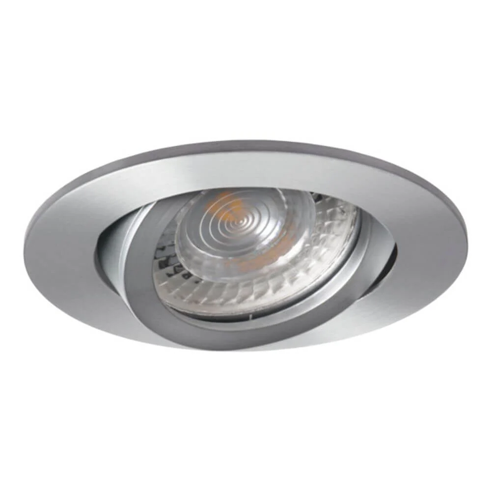 s.luce GU10 indbygget spotlight True, drejelig, 230 V, mat aluminium