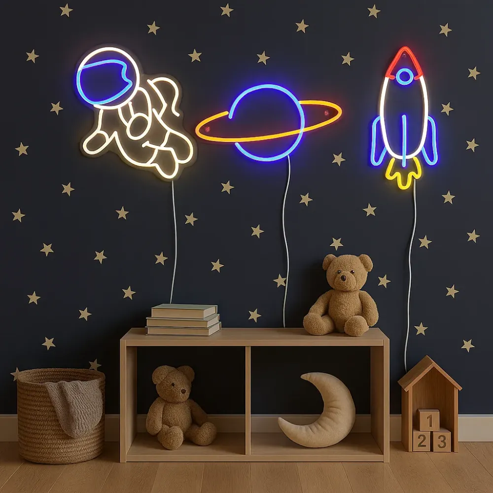 Astronaut Neon Væglampe