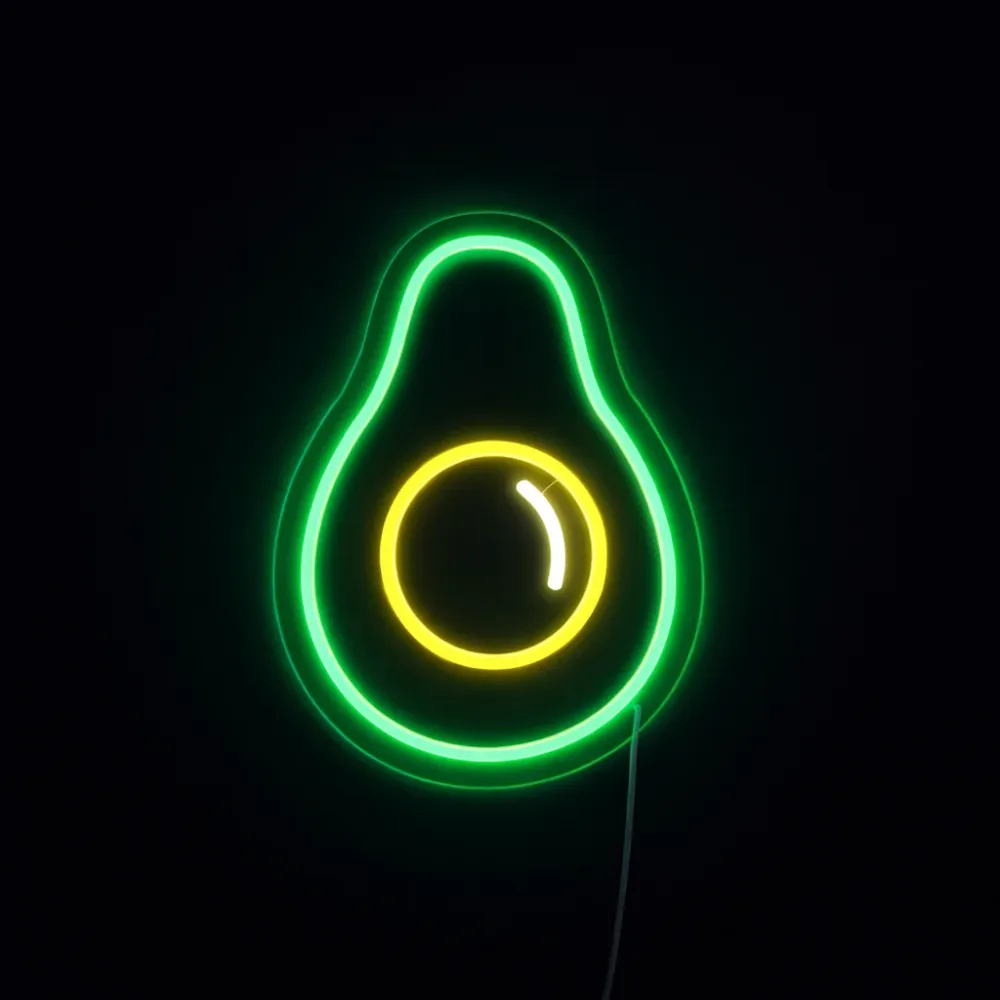Avocado Neon Væglampe