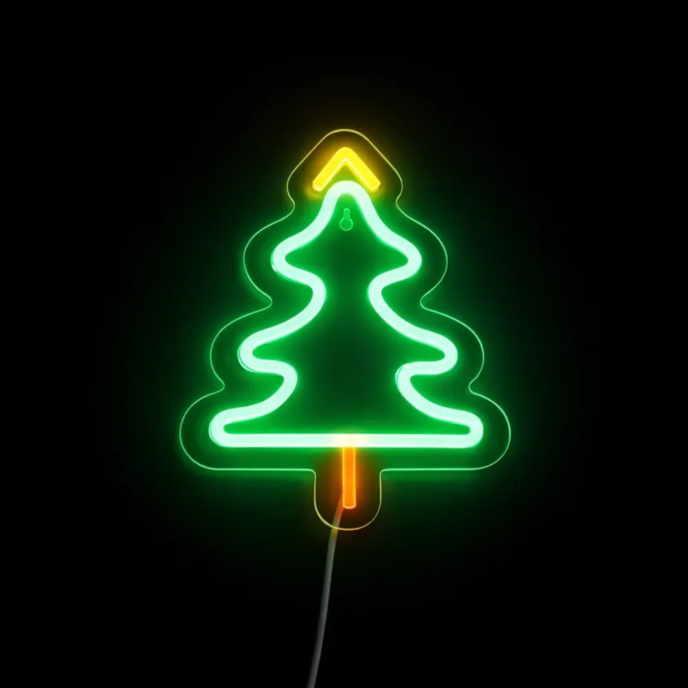 Christmas Tree Neon Væglampe