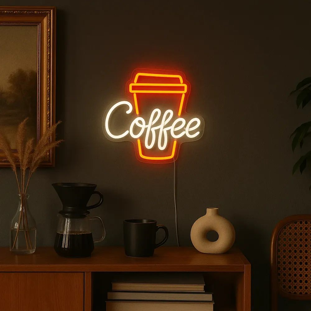 Coffee Cup Neon Væglampe