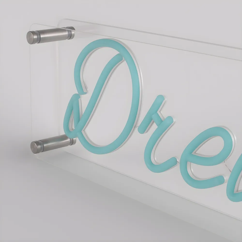 Dream LED Neon Box Bordlampe