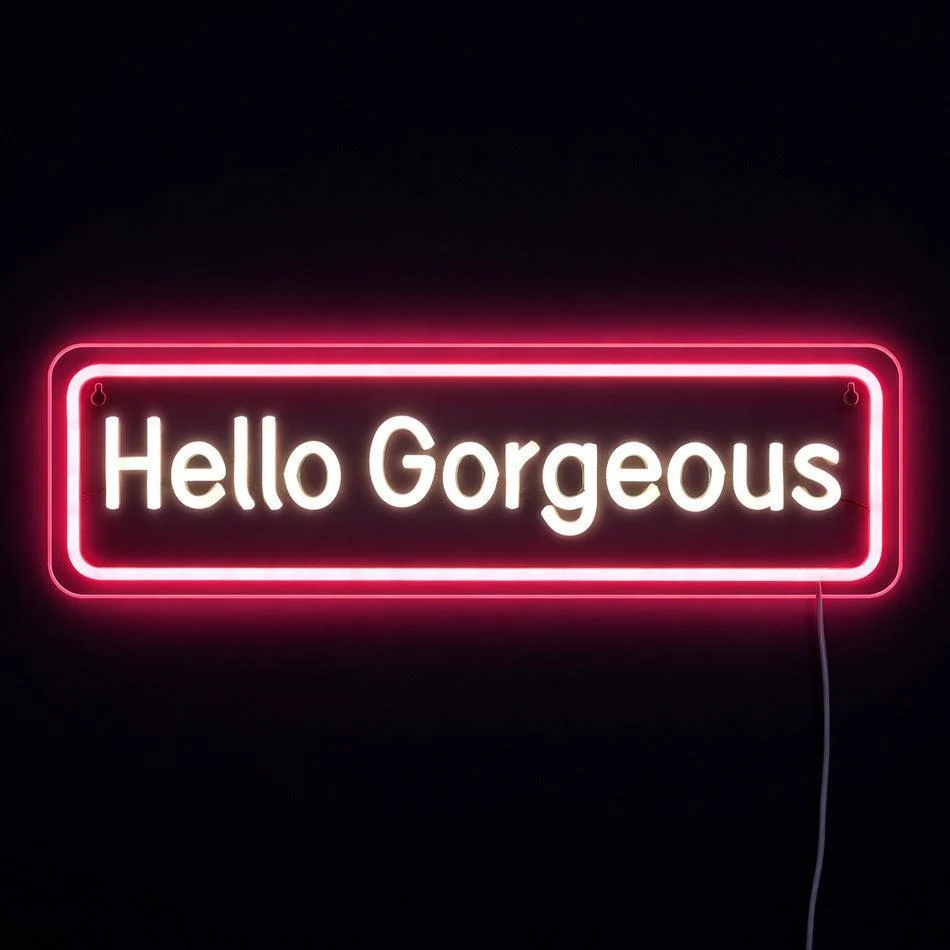 Hello Gorgeous Neon Væglampe
