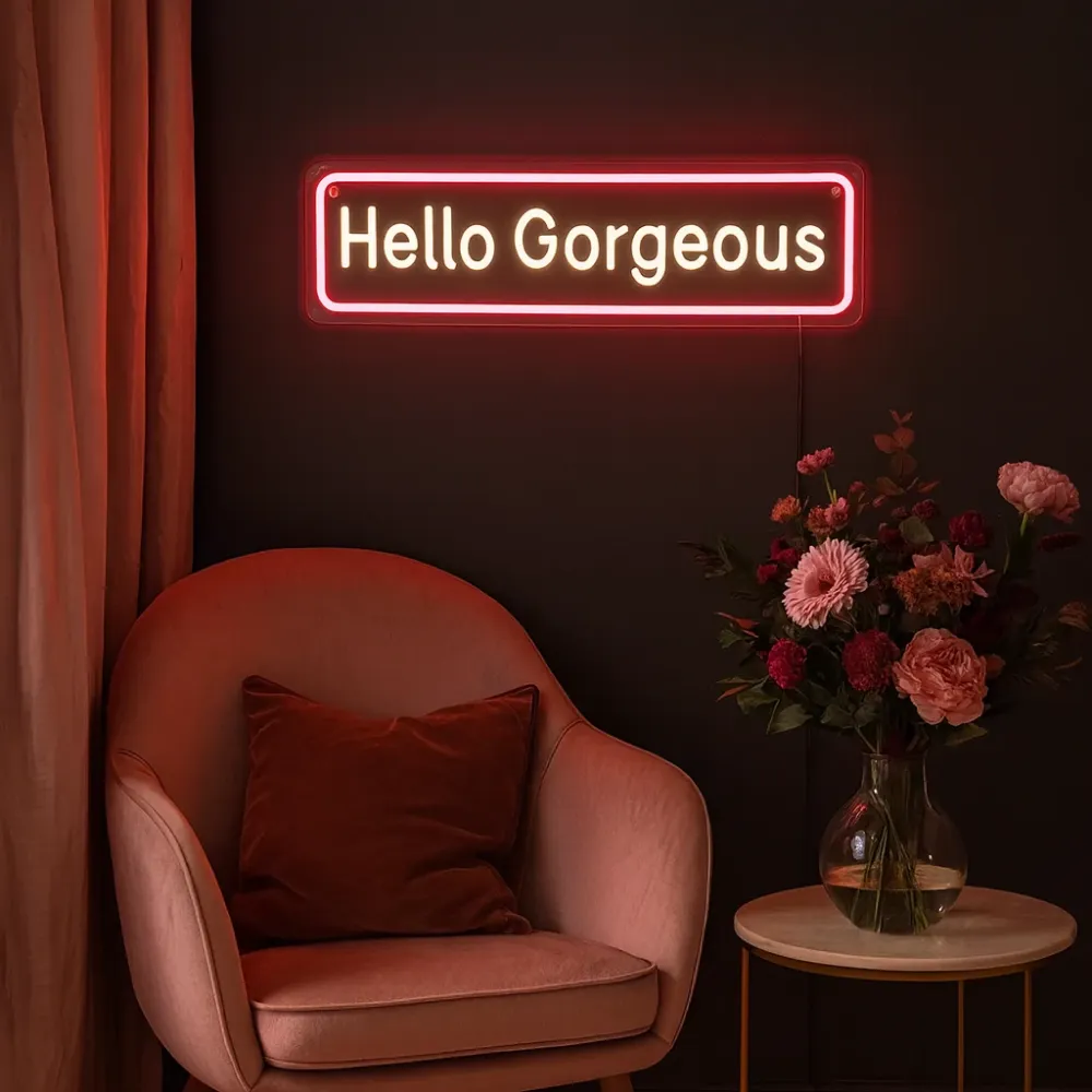 Hello Gorgeous Neon Væglampe