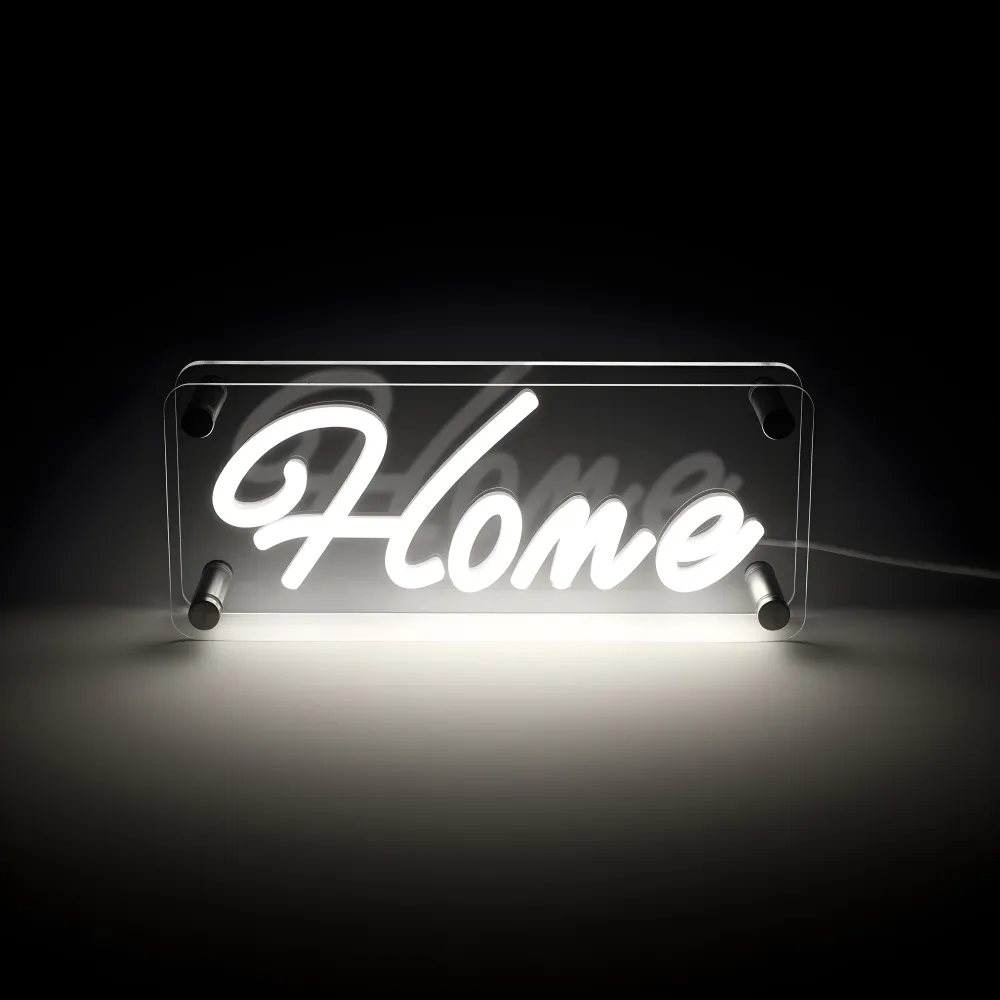 Home LED Neon Box Bordlampe