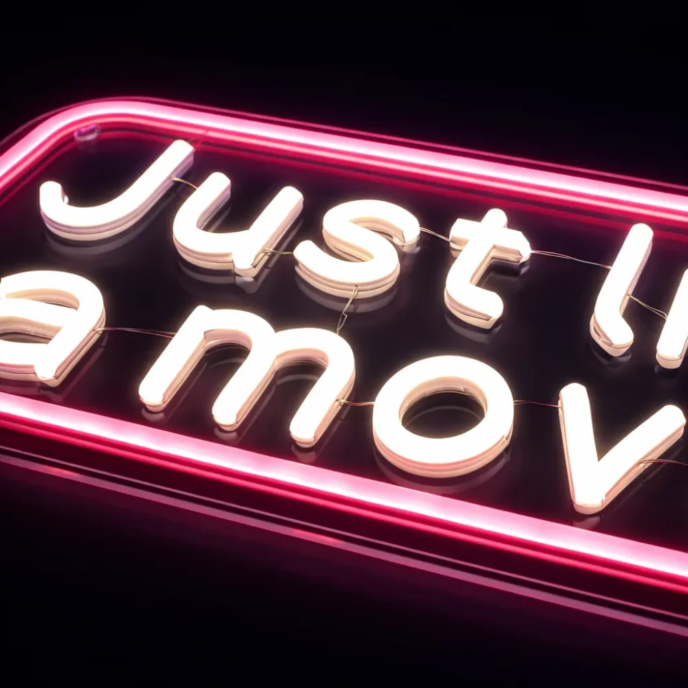 Just Like Movie Neon Væglampe