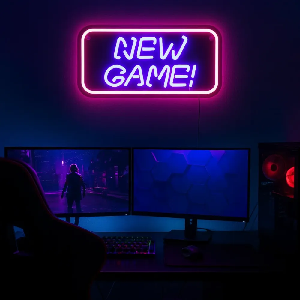 New Game Neon væglampe
