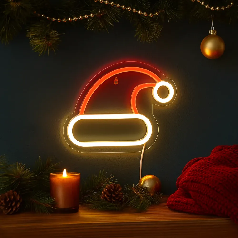 Nissehue Neon Væglampe