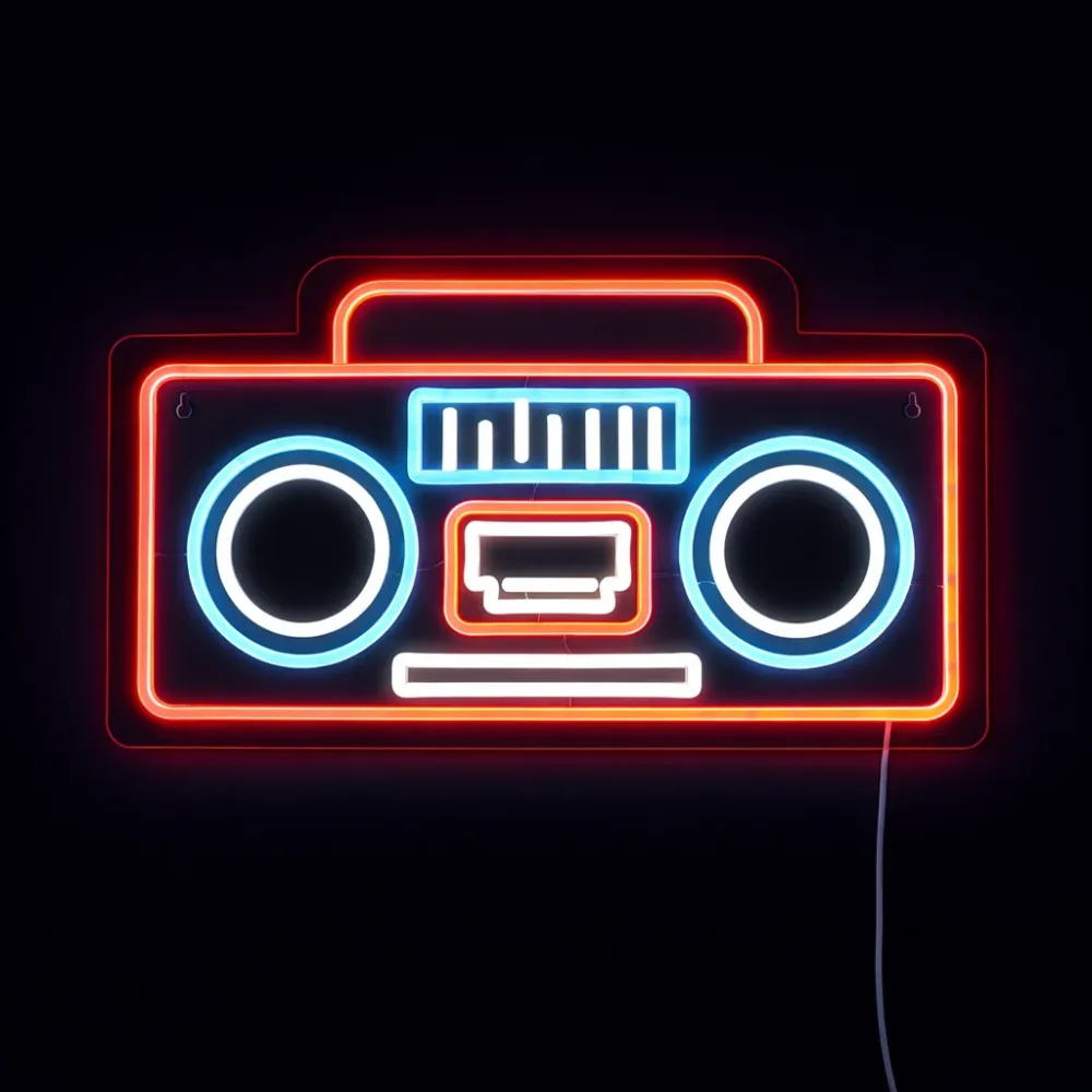 Radio Neon Væglampe