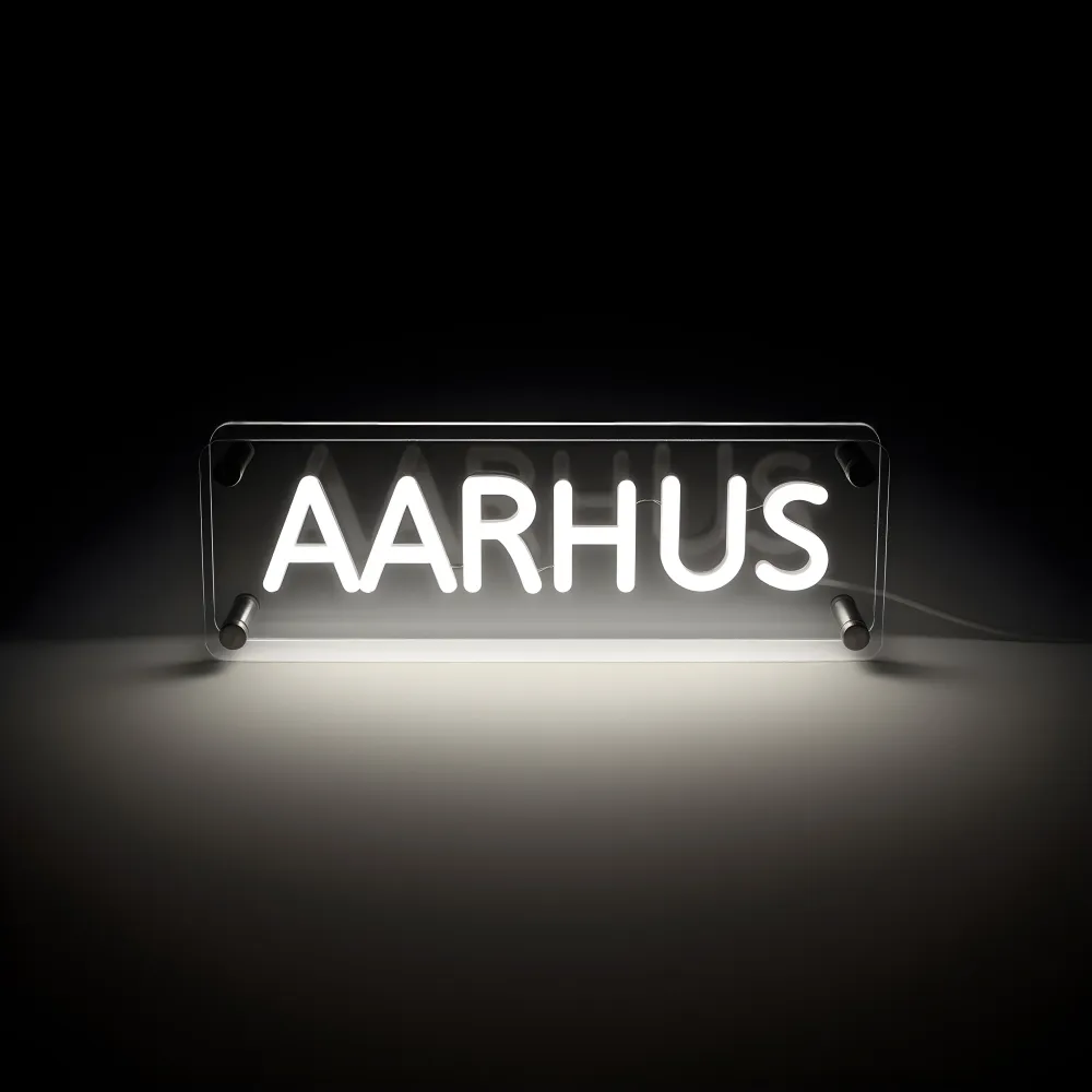 Århus LED Neon Box Bordlampe