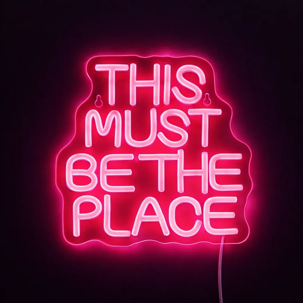 This Must Be Place Neon Væglampe
