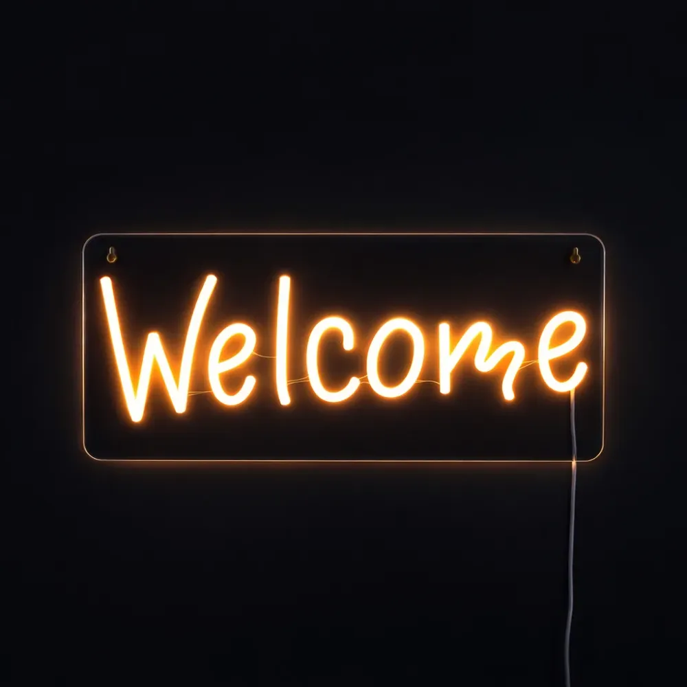 Welcome Neon Væglampe