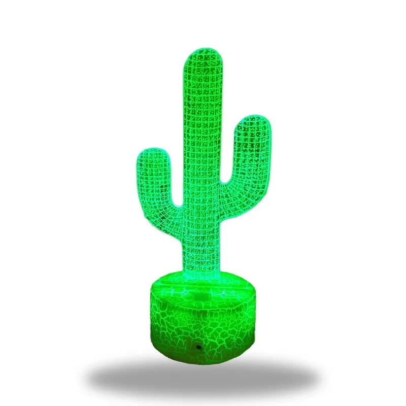 CactusGlow - Legefuld farveskiftende kaktuslampe en levende atmosfære