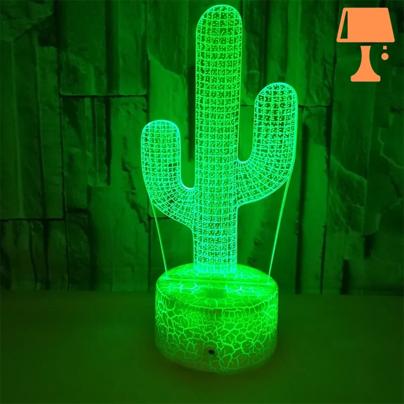 CactusGlow - Legefuld farveskiftende kaktuslampe en levende atmosfære