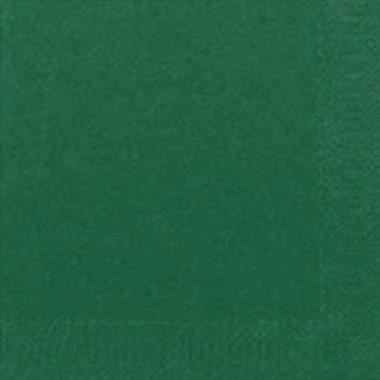 Kaffeserviet, 1/4 Fold, 3-lags, 24x24, Duni, Mørkegrøn, ( 250 stk )