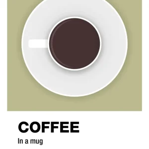plakat: coffee mug - back to nature 60
