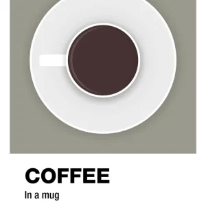 plakat: coffee mug - battleship graphite 60