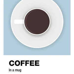 plakat: coffee mug - heavenly azure 60
