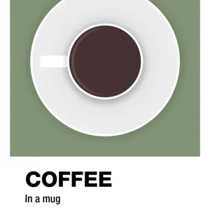 plakat: coffee mug - jade 60