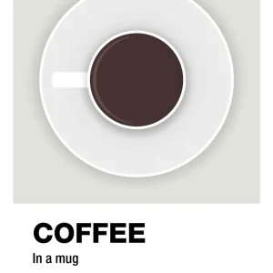 plakat: coffee mug - painters white 60