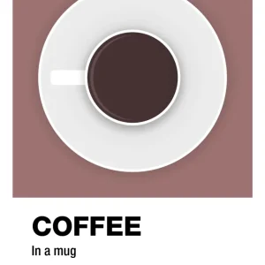 plakat: coffee mug - plum 60