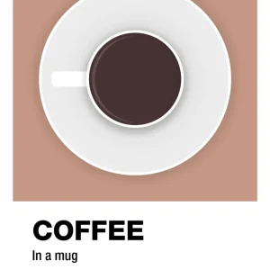 plakat: coffee mug - powder 60