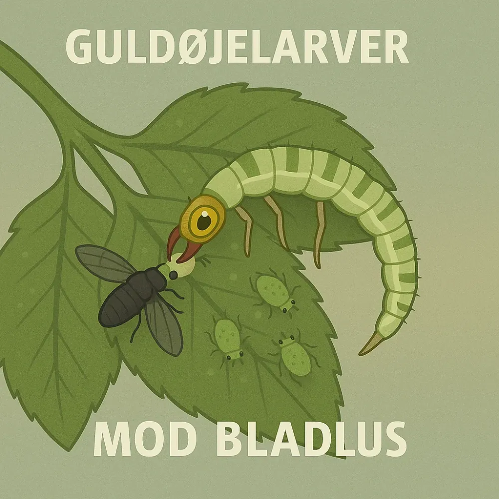 Guldøjelarver (500 stk.) | mod bladlus mm