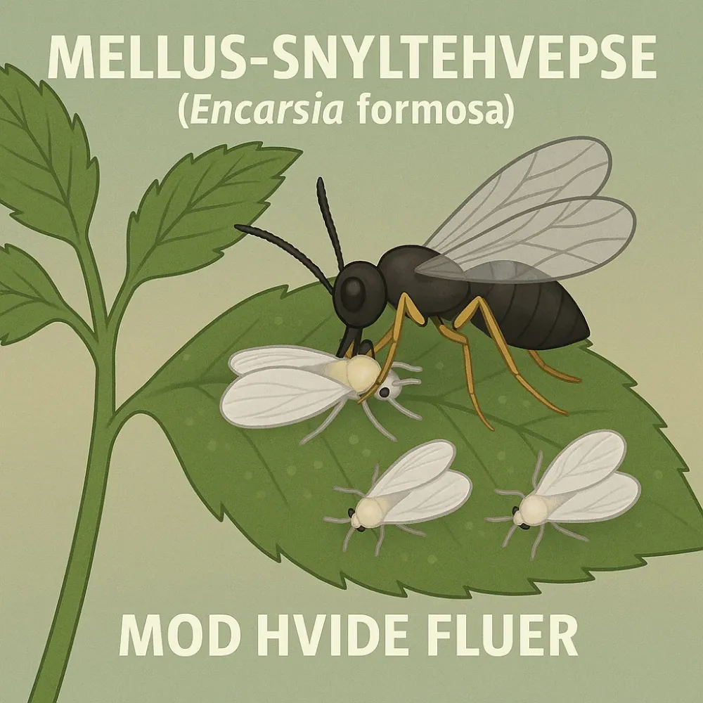 Mellus-snyltehvepse (Encarsia formosa) | mod hvide fluer