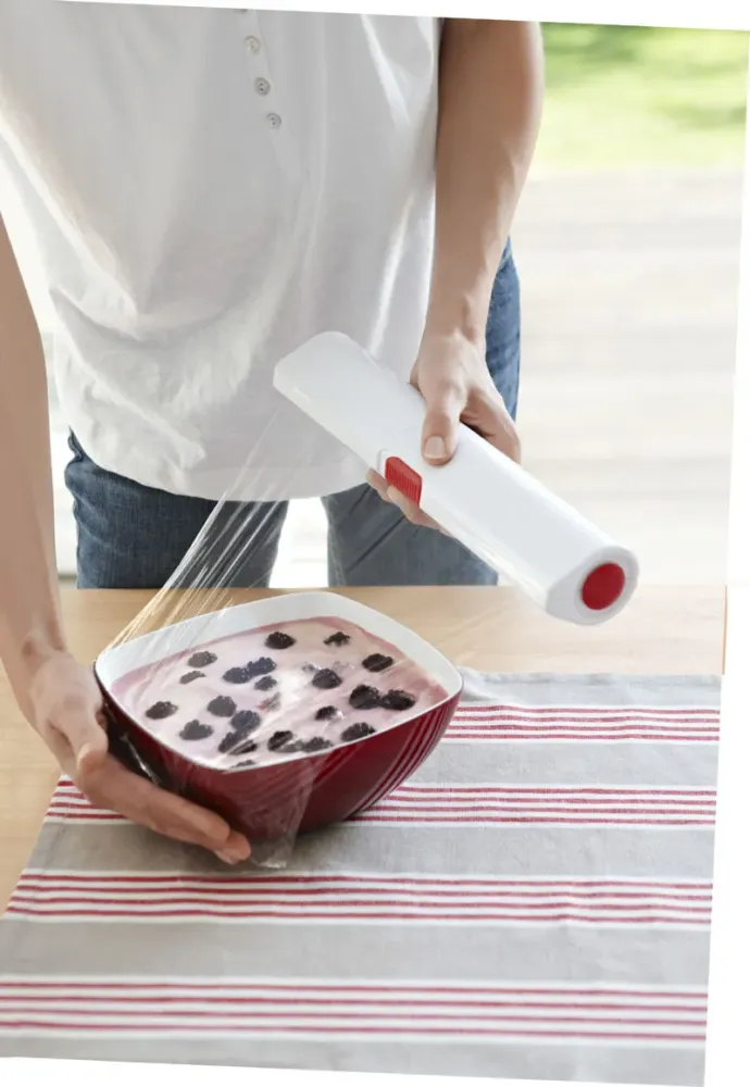 Professional Grade Emsa CLICK & CUT foliedispenser white/red