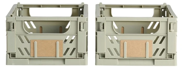 Day - Opbevaringskasse Moss green 2 stk. - 25x16.5x10 cm