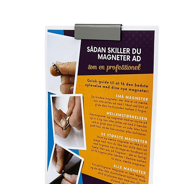 Magnetklemmer m. selvklæb. (5-pak)