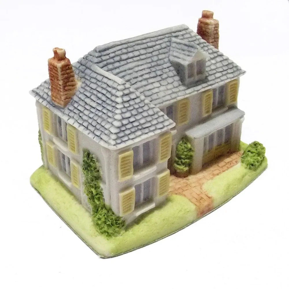 Landsbysamlingen sæt 17 håndmalede engelske porcelænshuse /0022