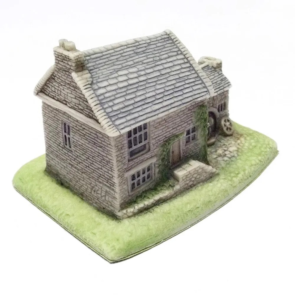 Landsbysamlingen sæt 17 håndmalede engelske porcelænshuse /0022