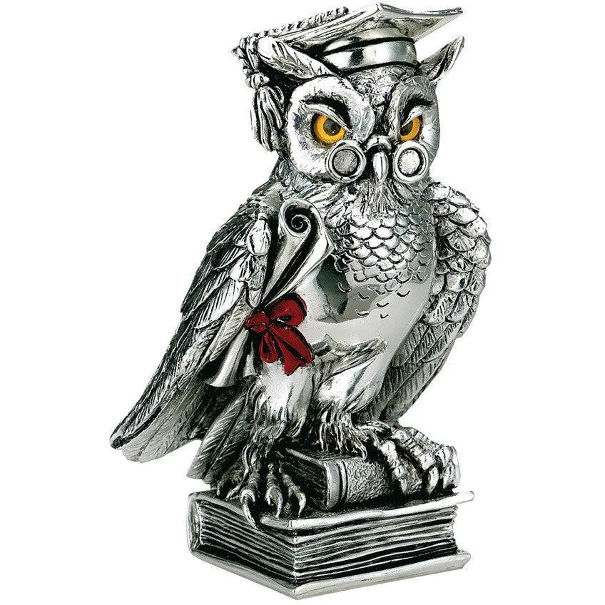 Sovereign owl graduation resin 13cm sølvlaminat R 310