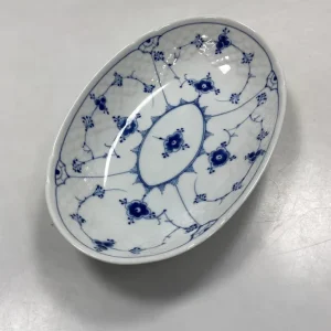 Bing og Grøndahl Blåmalet Musselmalet Oval Skål No. 39