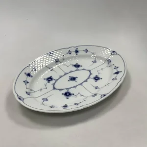 Bing og Grøndahl Blåmalet Musselmalet Oval Serveringsfad No. 316