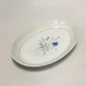 Bing & Grøndahl Demeter / Hvid Kornblomst Ovalt Fad No 16