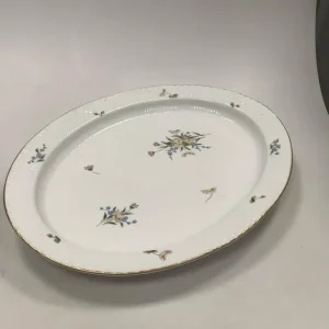 Royal Copenhagen Art Nouveau Halvblonde Stort Ovalt Fad