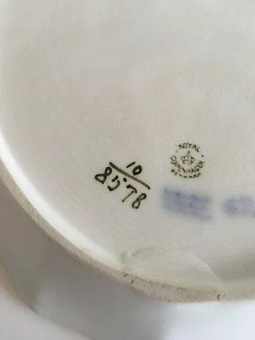 Royal Copenhagen Blå Blomst Kantet Ovalt Fad No 8578