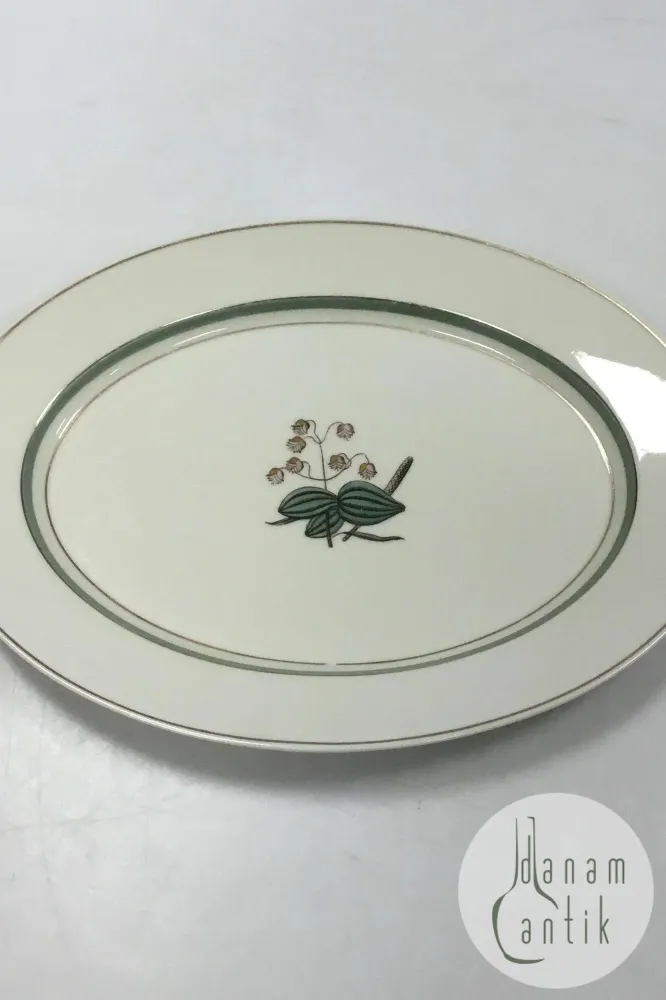 Royal Copenhagen Hjertegræs Oval Fad No 884/9583