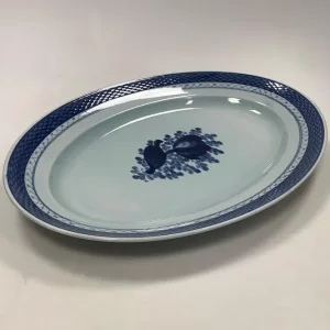 Royal Copenhagen Blå Tranquebar Oval Servingsfad No 930