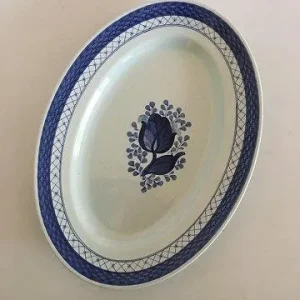 Royal Copenhagen Blå Tranquebar Ovalt Fad No. 928