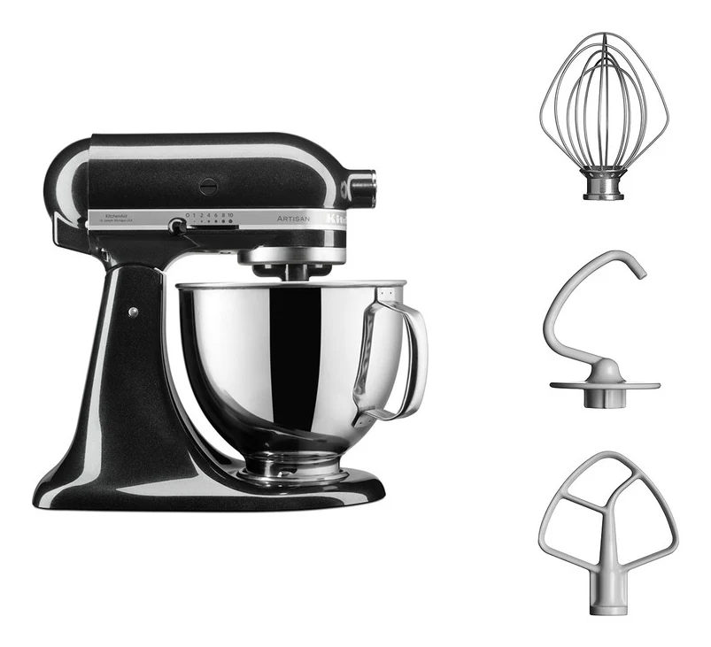 KitchenAid Artisan 5KSM125EOB Køkkenmaskine 4.8liter Midnight onyx