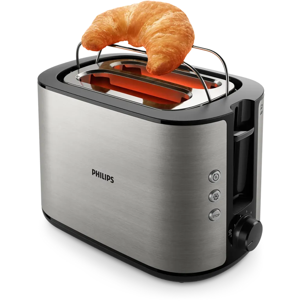 Philips brødrister opretstående chromed HD2650/90