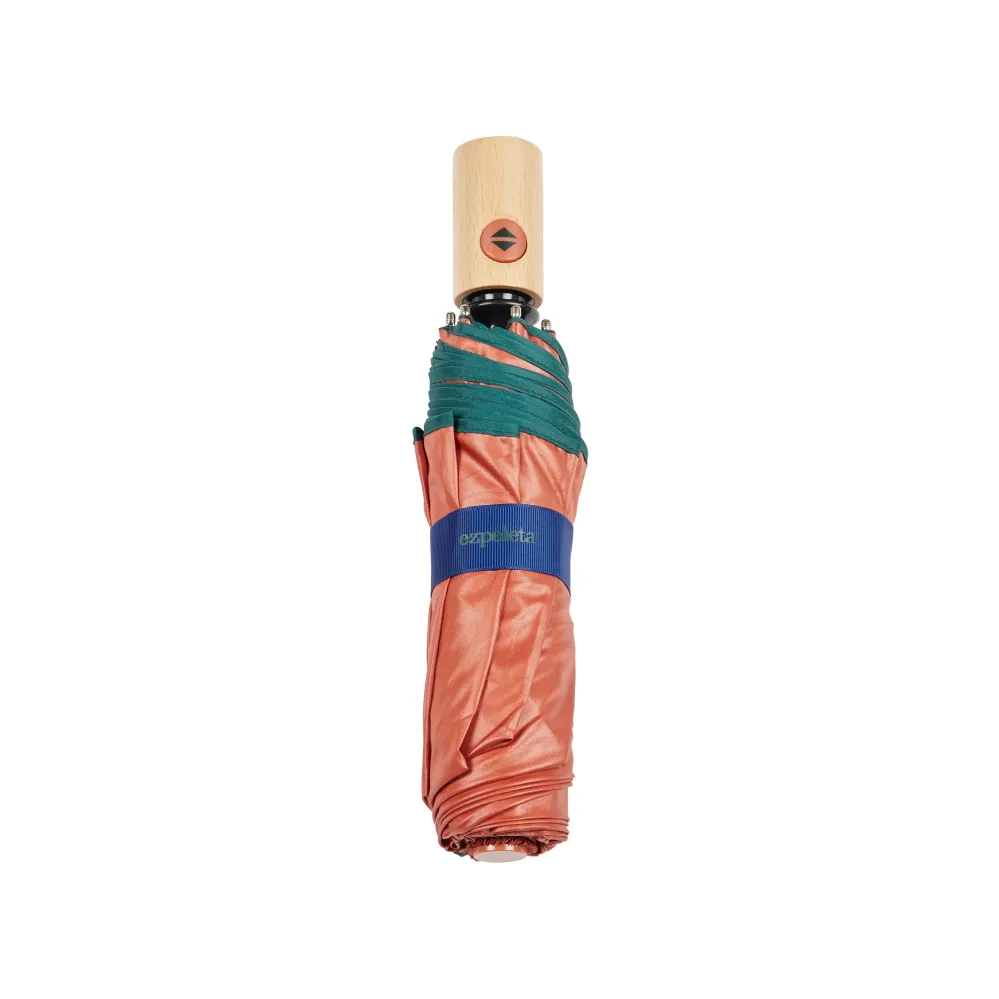 Ezpeleta 10412 foldeparaply med prikket print, anti-vind